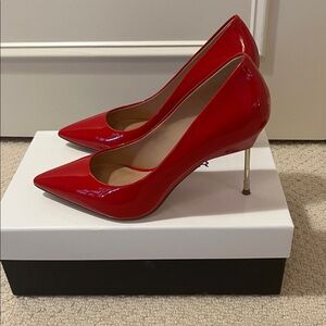 Kurt Geiger Red, Gold Heels